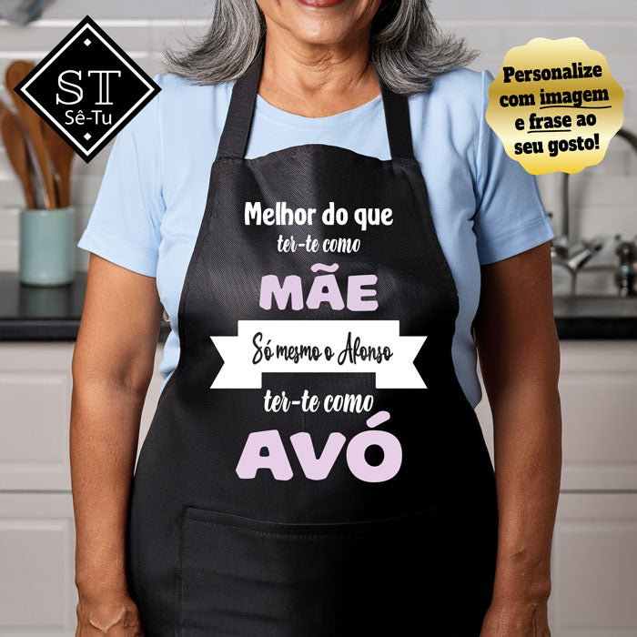 Avental Avó Melhor ter-te Como Mãe é Avó (nomes)